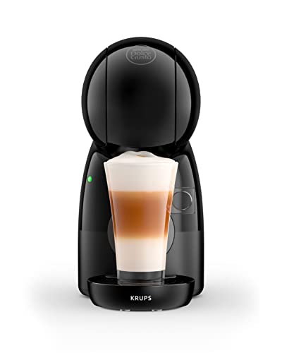 Krups Nescafé Dolce Gusto Piccolo XS - Cafetera cápsulas de 15 bares de presión y 1500 W potencia, depósito de 0.8 L, monodosis multibebidas frías y calientes, manual, compacta, negro y gris