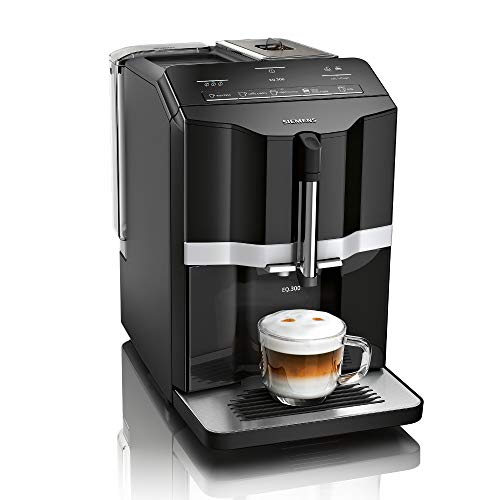 Siemens TI351209RW Cafetera Espresso Superautomática, EQ.300, 1300 W, 1.4 litros, Plástico, Negro